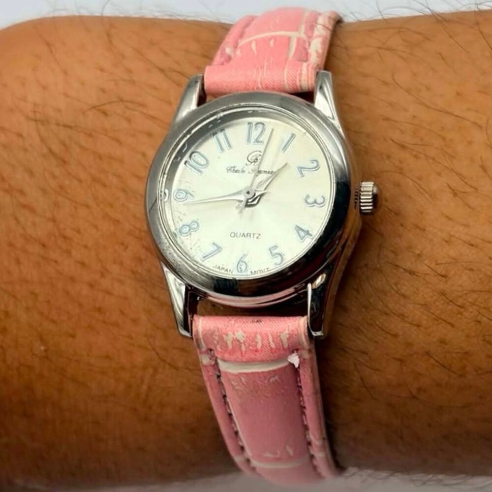 Silver & Pink Charles Raymond Watch